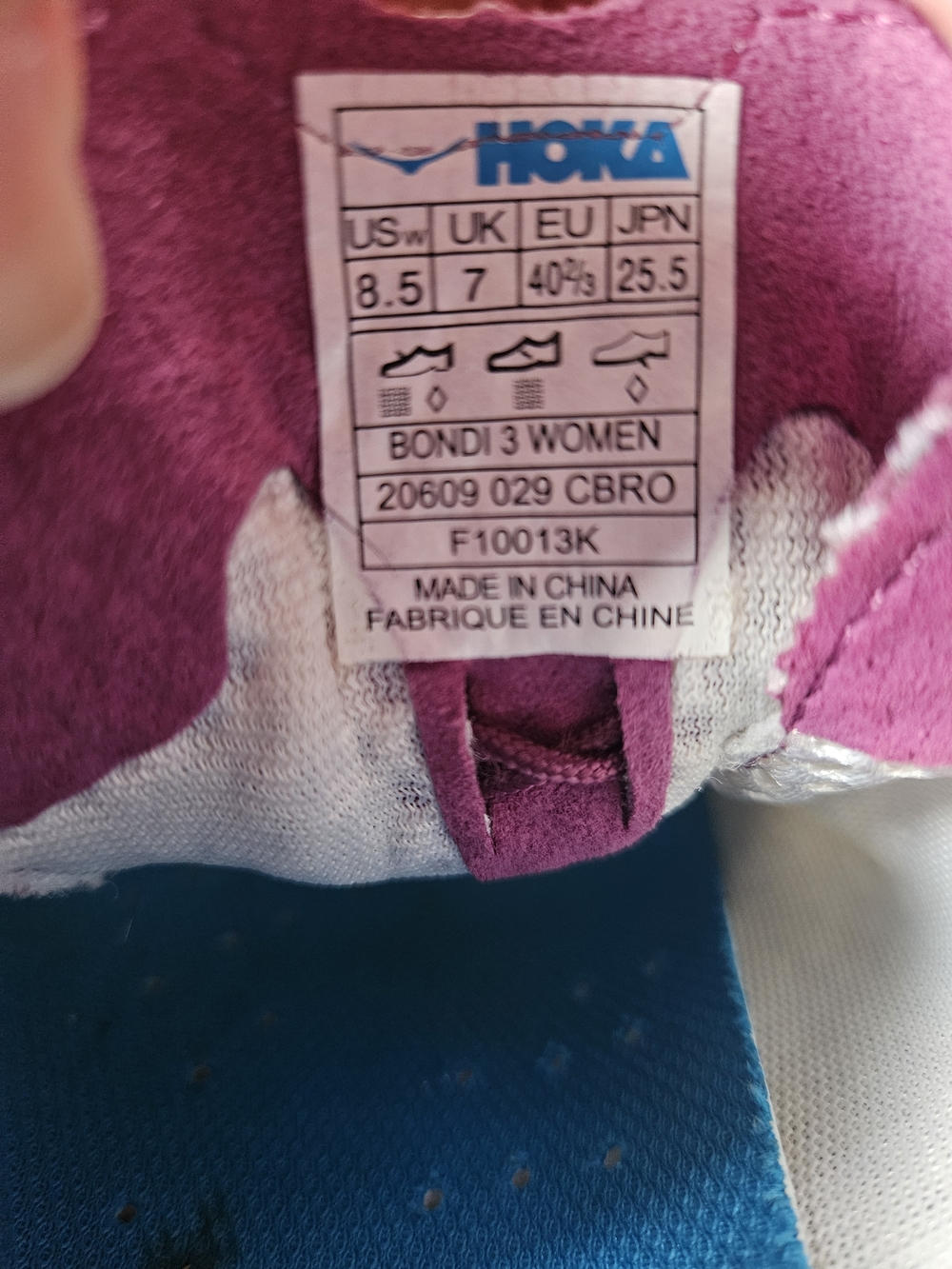 Hoka Women's White Purple Orange Trail Running Shoes - Picture 6 of 8